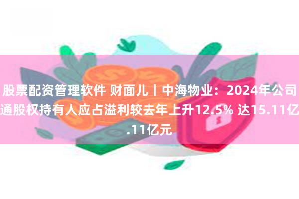 股票配资管理软件 财面儿丨中海物业：2024年公司普通股权持有人应占溢利较去年上升12.5% 达15.11亿元