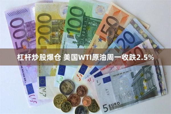 杠杆炒股爆仓 美国WTI原油周一收跌2.5%