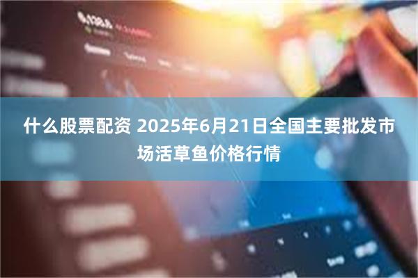 什么股票配资 2025年6月21日全国主要批发市场活草鱼价格行情