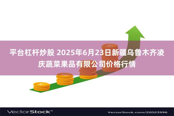 平台杠杆炒股 2025年6月23日新疆乌鲁木齐凌庆蔬菜果品有限公司价格行情