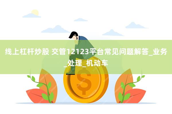 线上杠杆炒股 交管12123平台常见问题解答_业务_处理_机动车