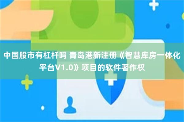 中国股市有杠杆吗 青岛港新注册《智慧库房一体化平台V1.0》项目的软件著作权