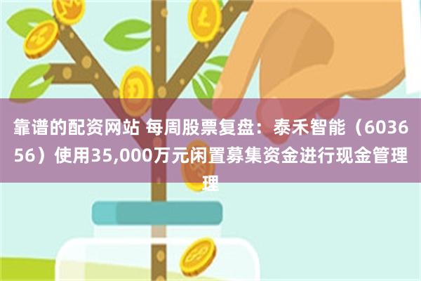靠谱的配资网站 每周股票复盘：泰禾智能（603656）使用35,000万元闲置募集资金进行现金管理