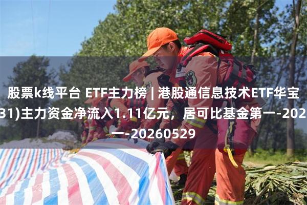 股票k线平台 ETF主力榜 | 港股通信息技术ETF华宝(159131)主力资金净流入1.11亿元，居可比基金第一-20260529