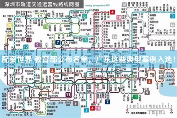 配资世界 教育部公布名单，广东这些典型案例入选！