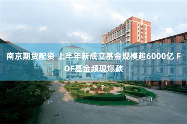 南京期货配资 上半年新成立基金规模超6000亿 FOF基金频现爆款