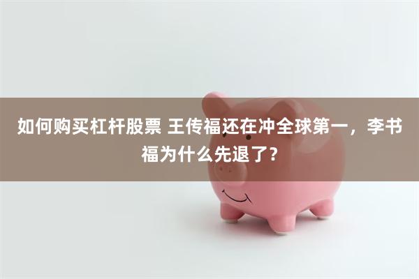 如何购买杠杆股票 王传福还在冲全球第一，李书福为什么先退了？