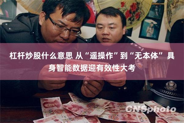 杠杆炒股什么意思 从“遥操作”到“无本体” 具身智能数据迎有效性大考